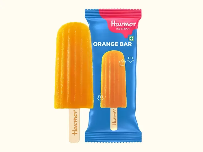 Orange ice cream top